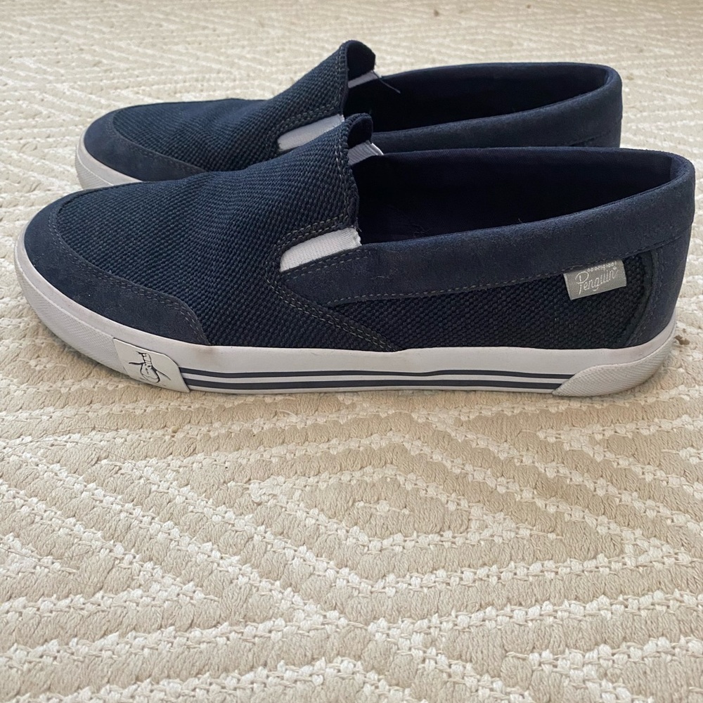Navy Slip On
